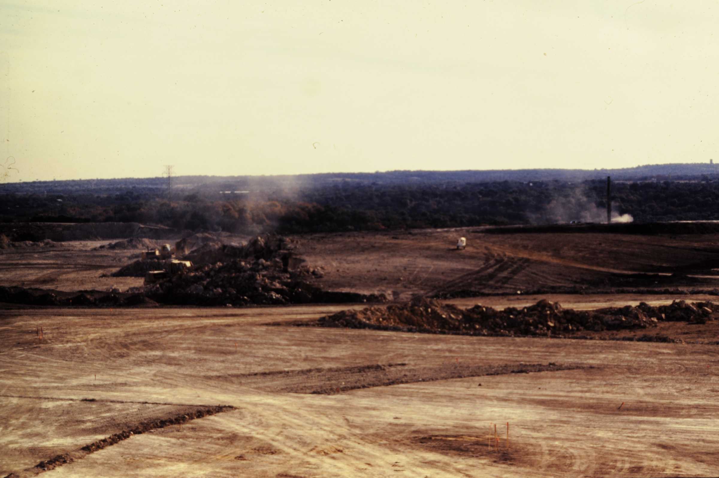 Barton Creek Mall land clearing, 1979 (Joe Riddell Personal Collection)