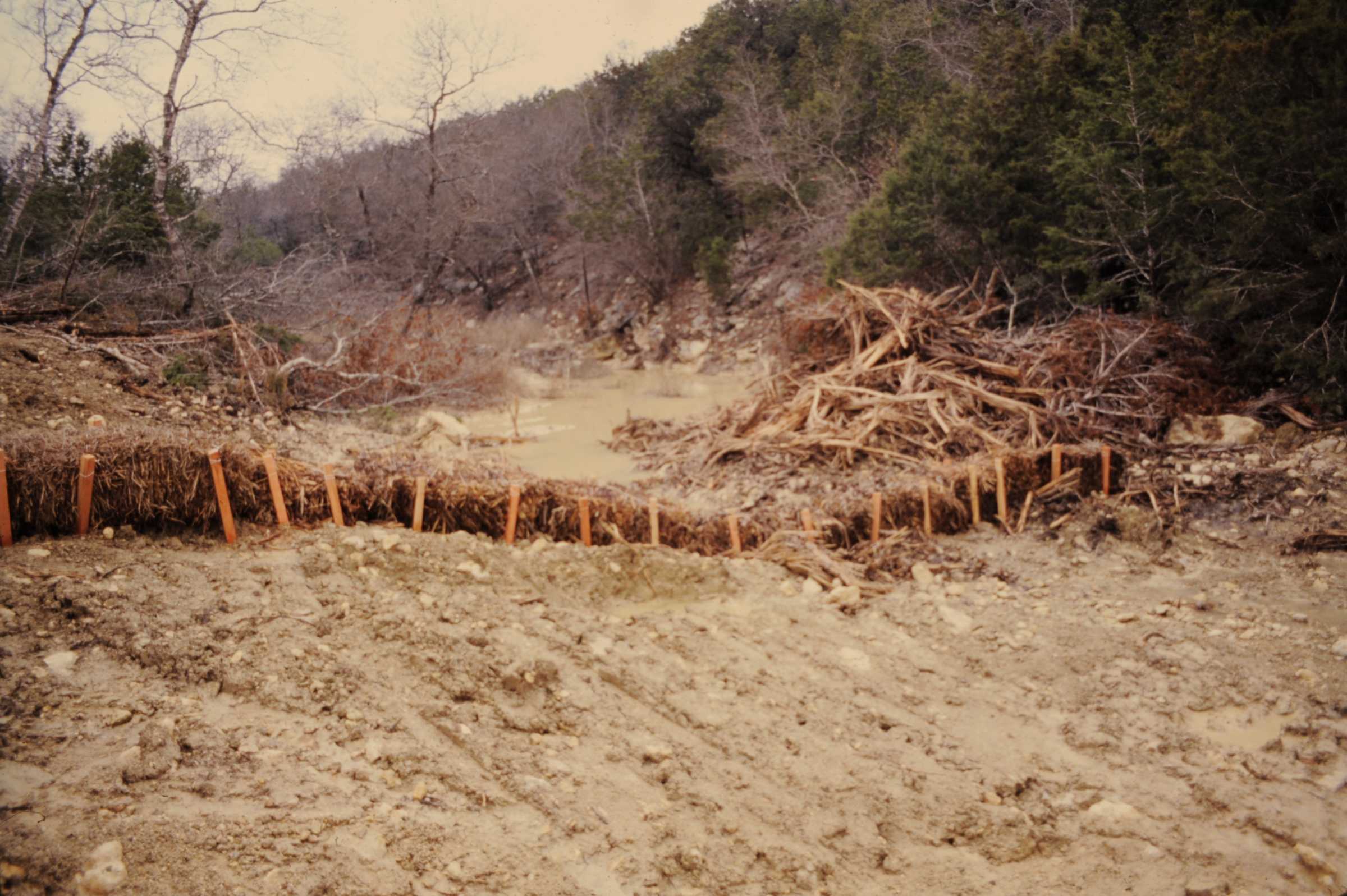 Barton Creek Mall land clearing, 1979 (Joe Riddell Personal Collection)