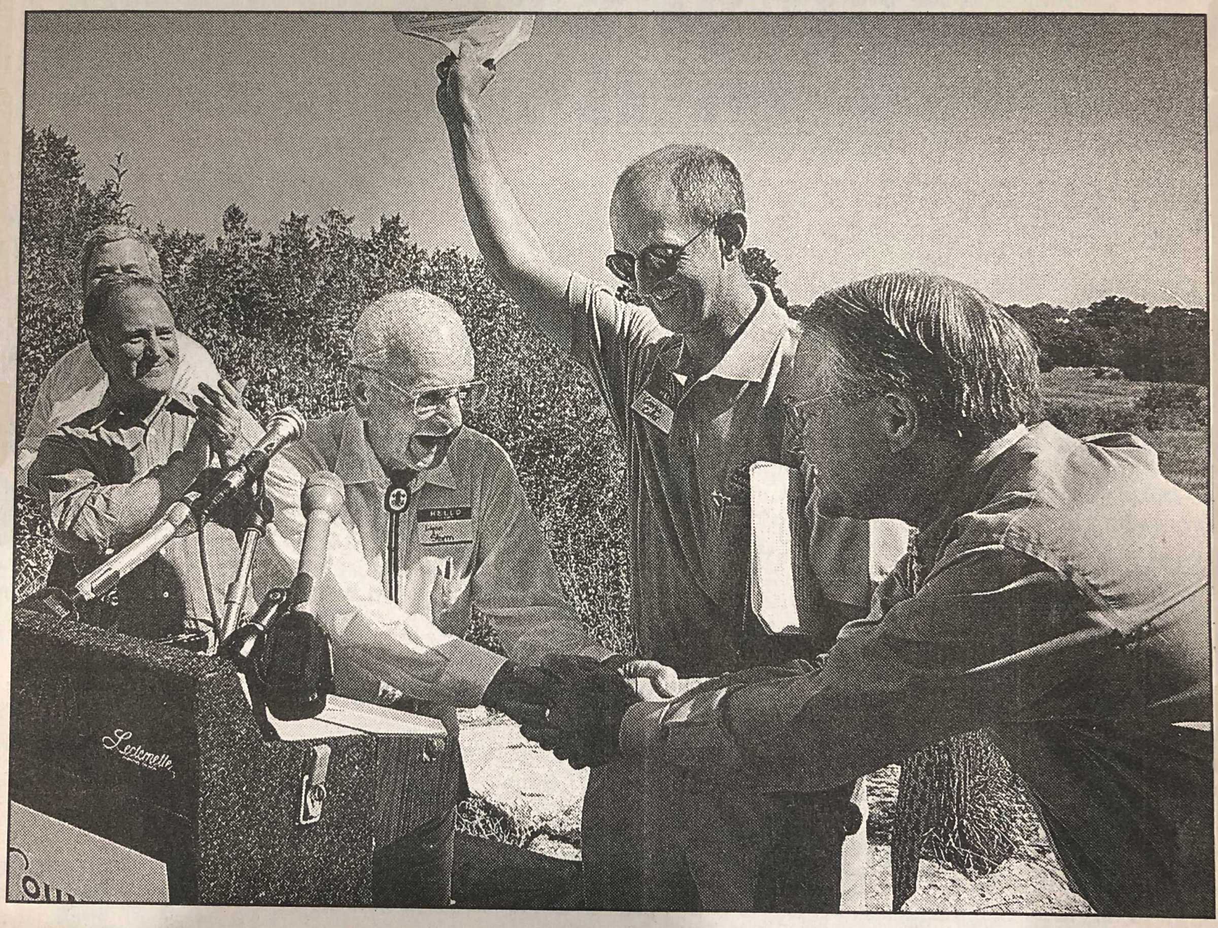 Hill Country Conservancy Founder George Cofer Celebrates Purchase of Storm Ranch (Austin American-Statesman, September 7, 2000)