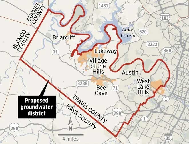 Newly Created Southwestern Travis County Groundwater Conservation District