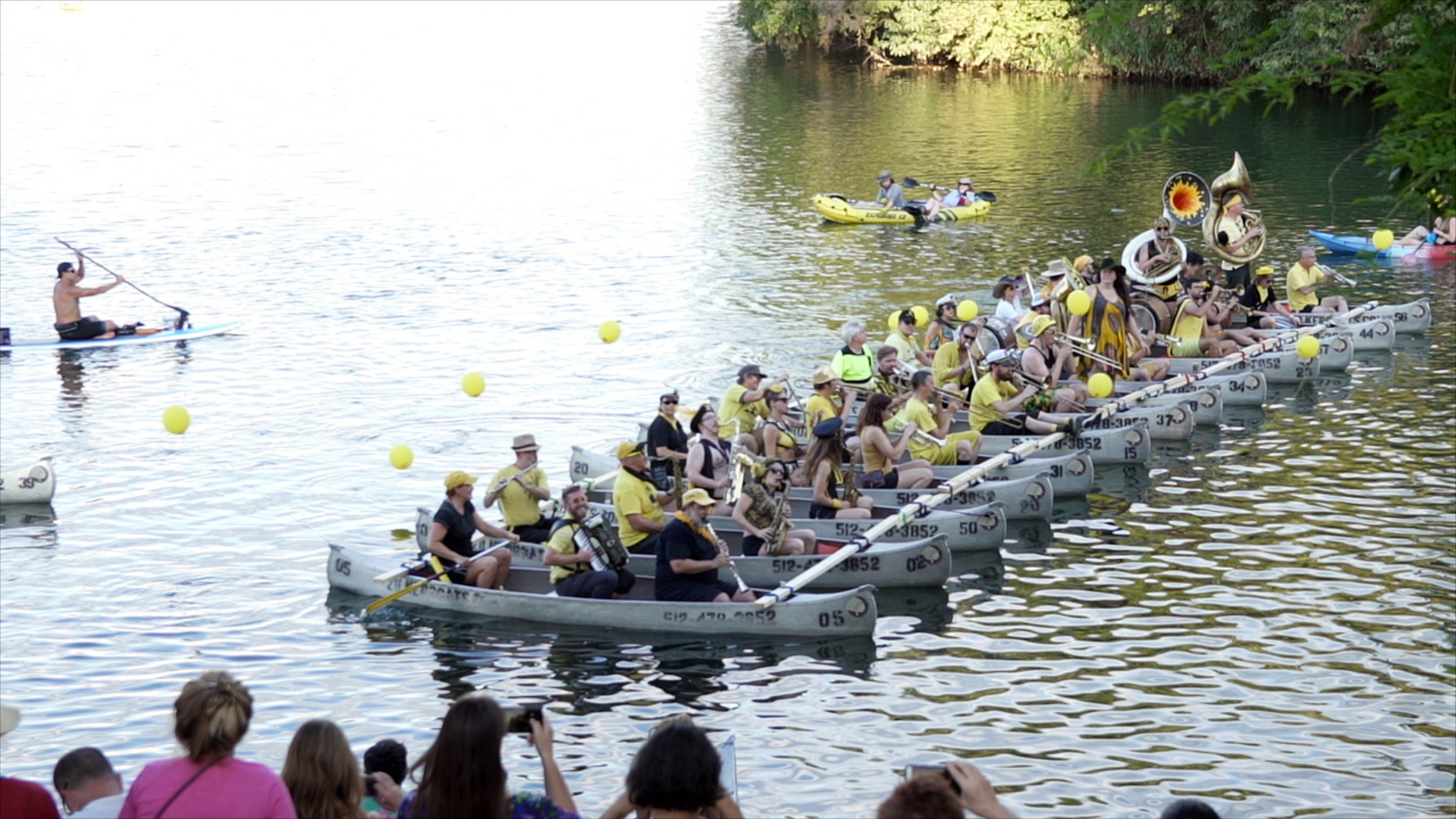 Photo of Minor Mishap Marching Band with boats tied together